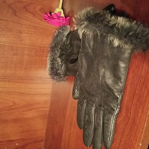 VTG 1990s genuine leather gloves - Picture 3 of 3